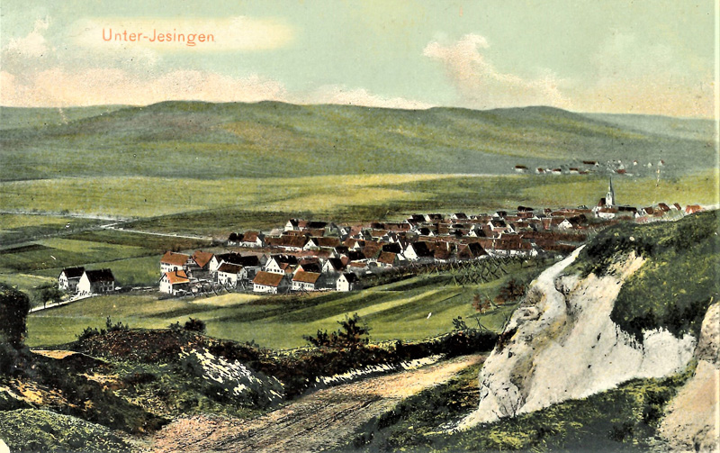 Unterjesinger Postkarte um 1900
